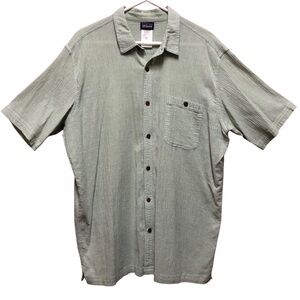 Patagonia A/C Light Green Size XXL Casual Button Down Shirt.Tropical,Travel.
